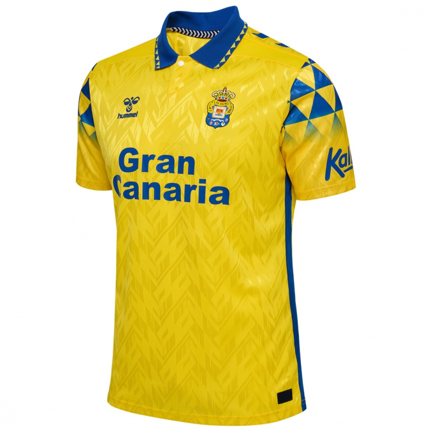 Niño Fútbol Camiseta Fábio Silva #37 Amarillo Azul 1ª Equipación 2024/25