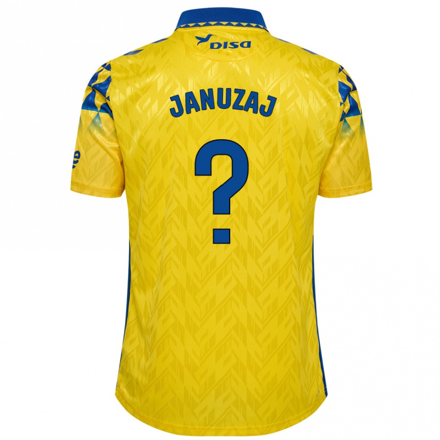 Niño Fútbol Camiseta Adnan Januzaj #0 Amarillo Azul 1ª Equipación 2024/25