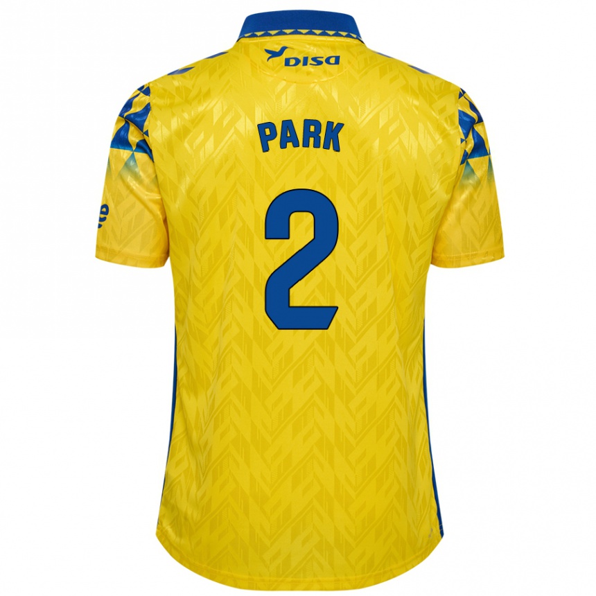 Niño Fútbol Camiseta Marvin Park #2 Amarillo Azul 1ª Equipación 2024/25