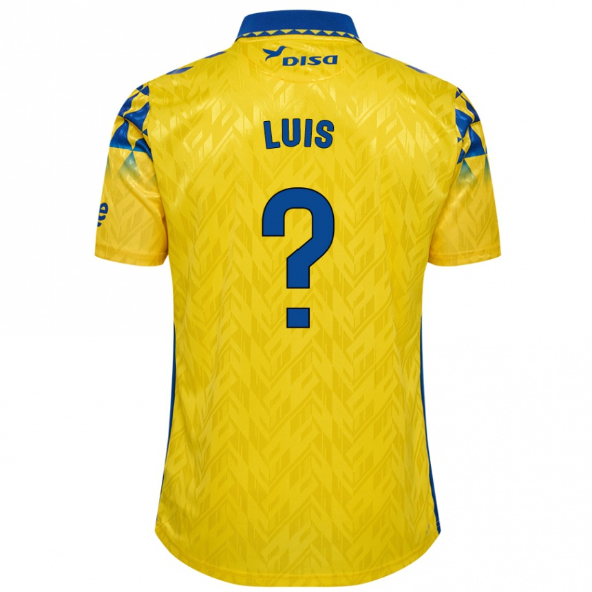 Niño Fútbol Camiseta Ryan Luis #0 Amarillo Azul 1ª Equipación 2024/25