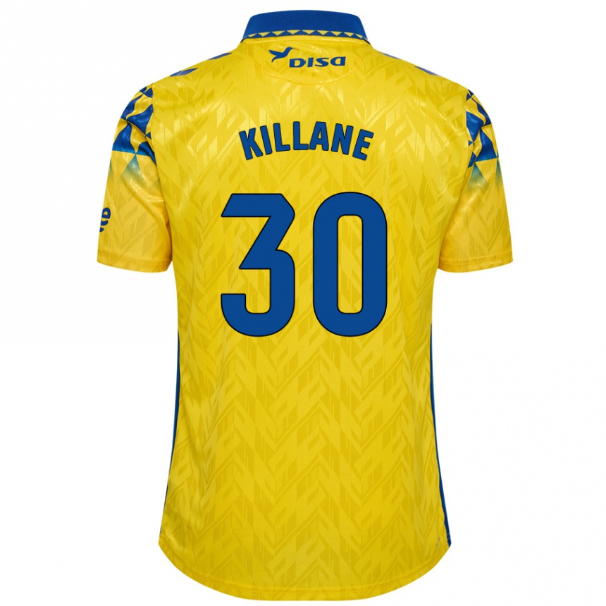 Niño Fútbol Camiseta Álvaro Killane #30 Amarillo Azul 1ª Equipación 2024/25