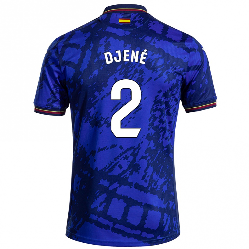 Niño Fútbol Camiseta Djené #2 Azul Más Oscuro 1ª Equipación 2024/25