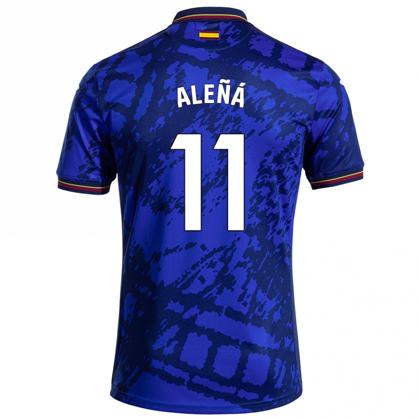 Niño Fútbol Camiseta Carles Aleñá #11 Azul Más Oscuro 1ª Equipación 2024/25