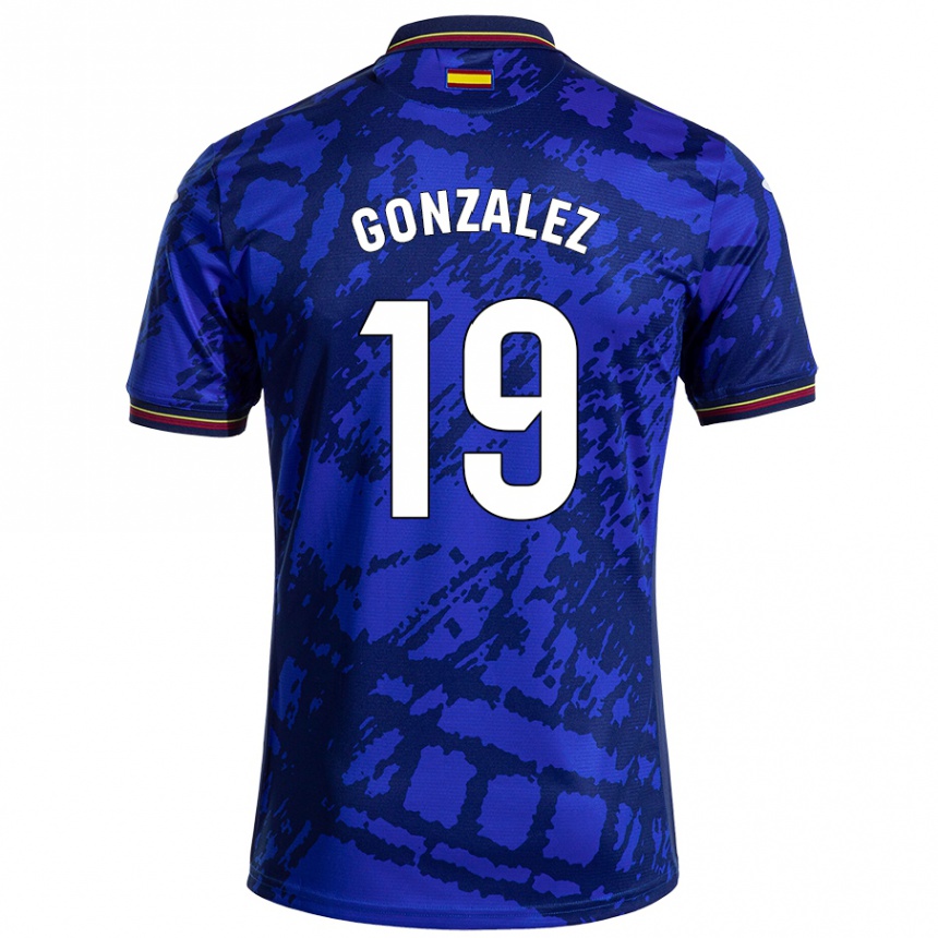 Niño Fútbol Camiseta Peter González #19 Azul Más Oscuro 1ª Equipación 2024/25