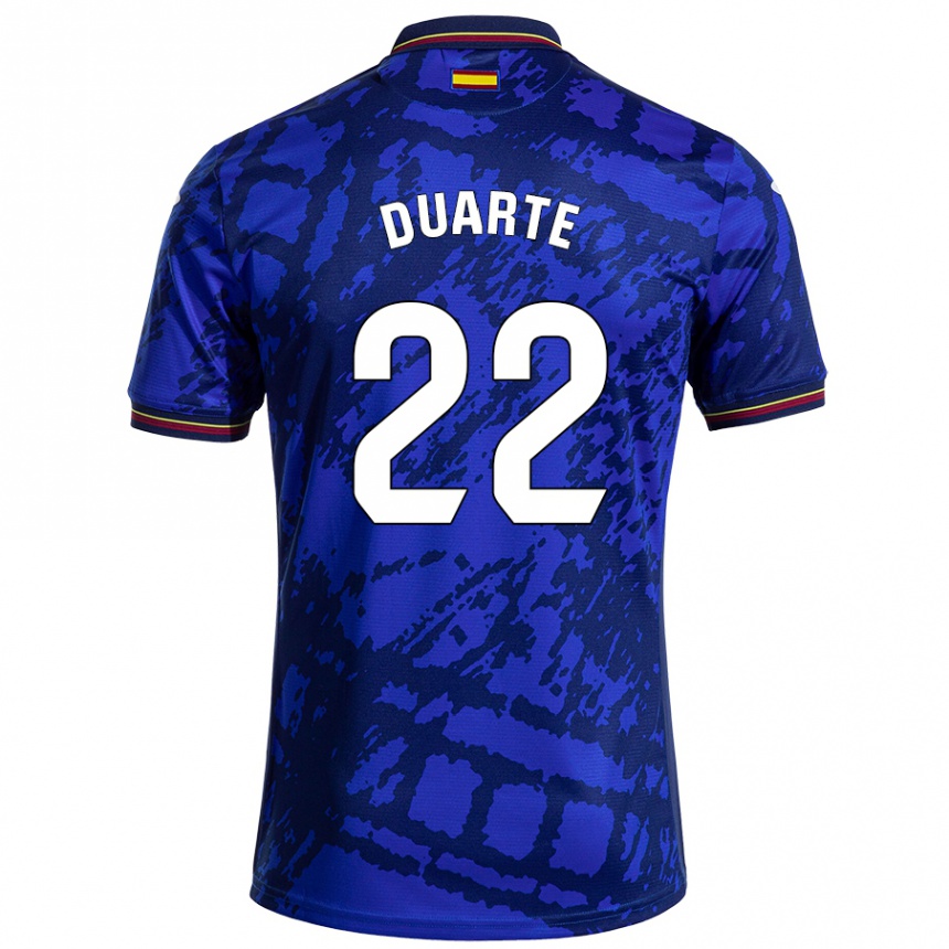 Niño Fútbol Camiseta Domingos Duarte #22 Azul Más Oscuro 1ª Equipación 2024/25