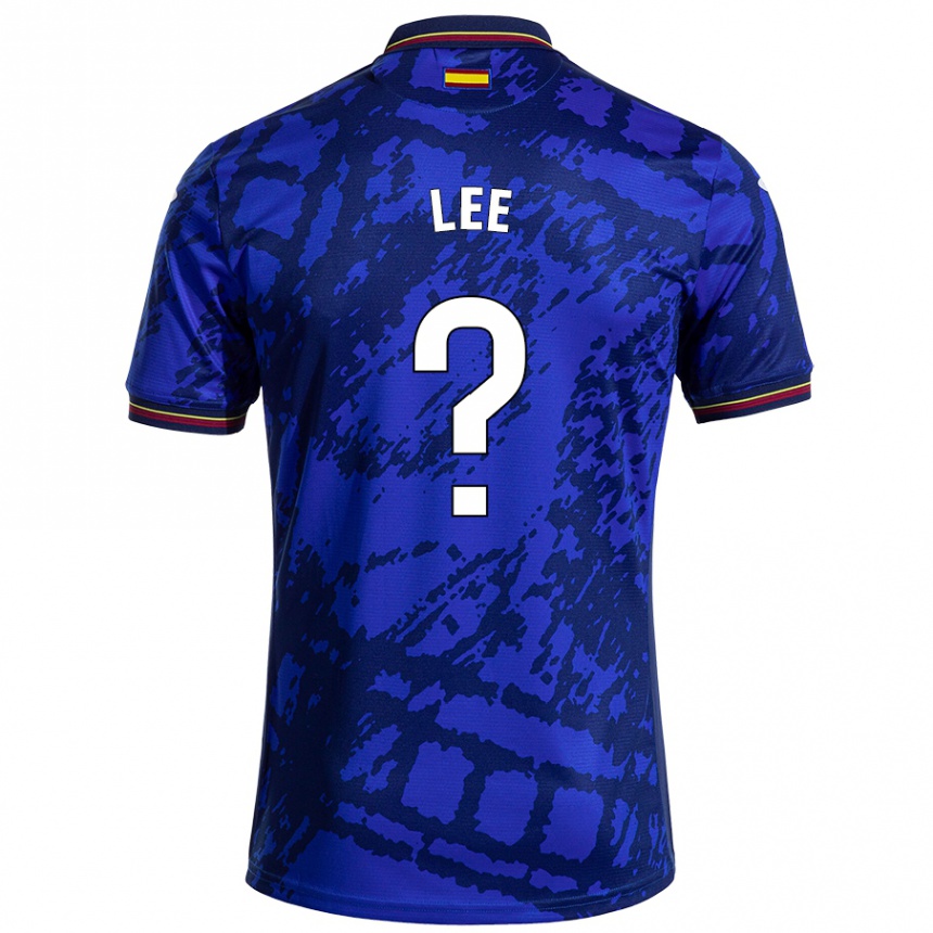 Niño Fútbol Camiseta Sang-Min Lee #0 Azul Más Oscuro 1ª Equipación 2024/25