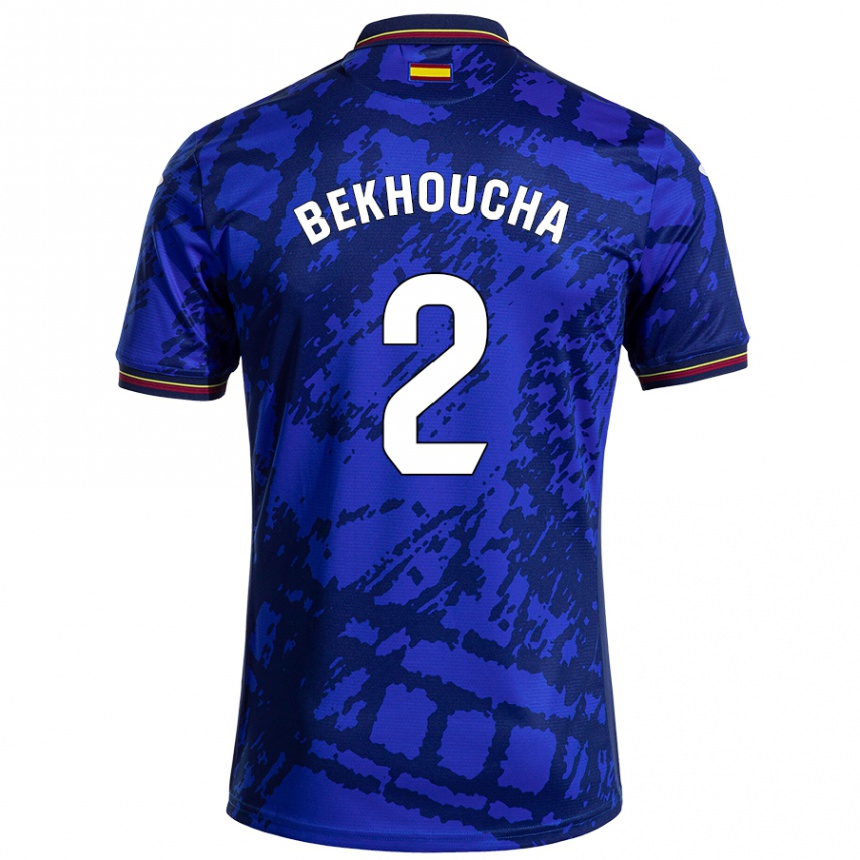 Niño Fútbol Camiseta Ismael Bekhoucha #2 Azul Más Oscuro 1ª Equipación 2024/25