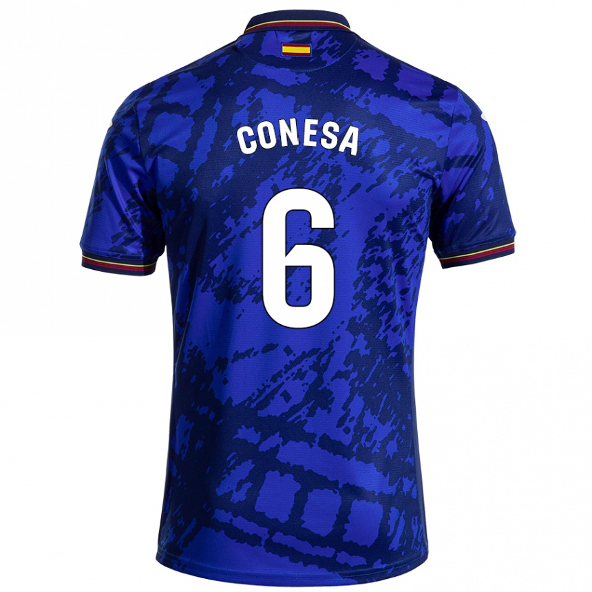 Niño Fútbol Camiseta Nico Conesa #6 Azul Más Oscuro 1ª Equipación 2024/25