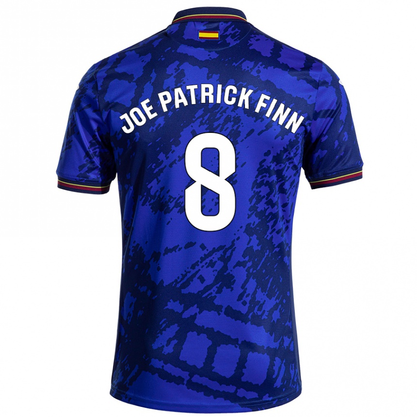 Niño Fútbol Camiseta John Joe Patrick Finn #8 Azul Más Oscuro 1ª Equipación 2024/25