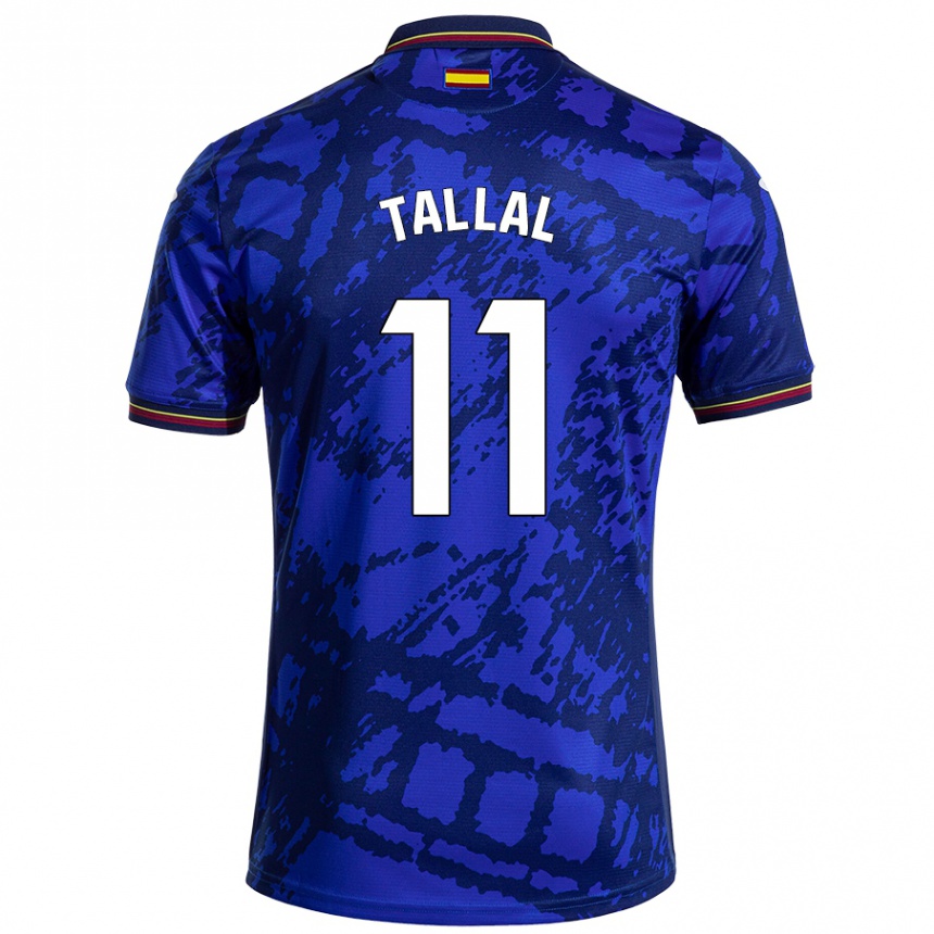 Niño Fútbol Camiseta Yassin Tallal #11 Azul Más Oscuro 1ª Equipación 2024/25