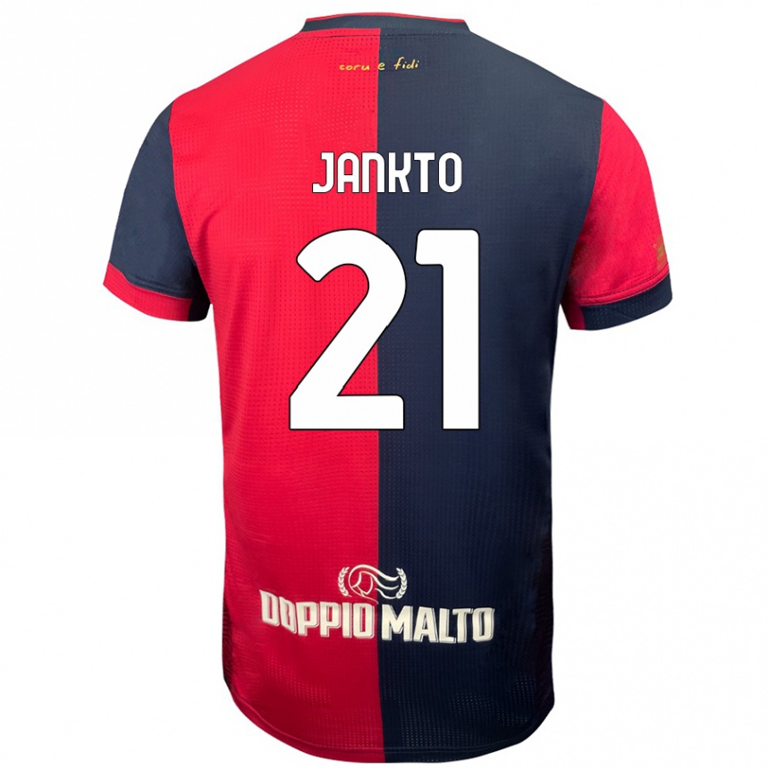 Niño Fútbol Camiseta Jakub Jankto #21 Rojo Azul Más Oscuro 1ª Equipación 2024/25