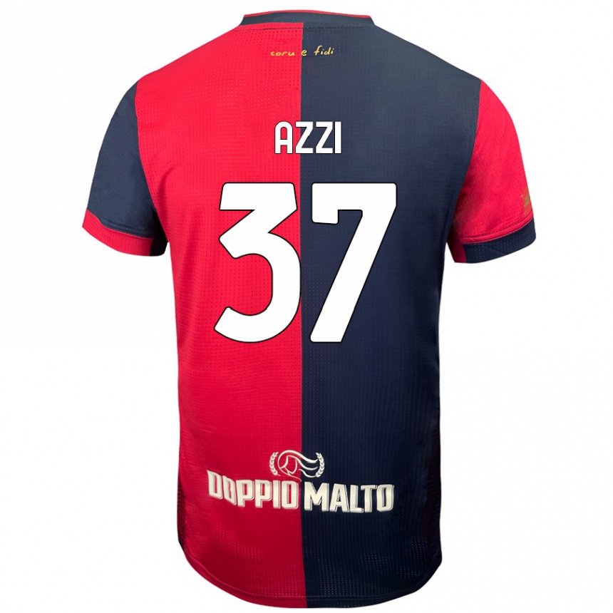 Niño Fútbol Camiseta Paulo Azzi #37 Rojo Azul Más Oscuro 1ª Equipación 2024/25