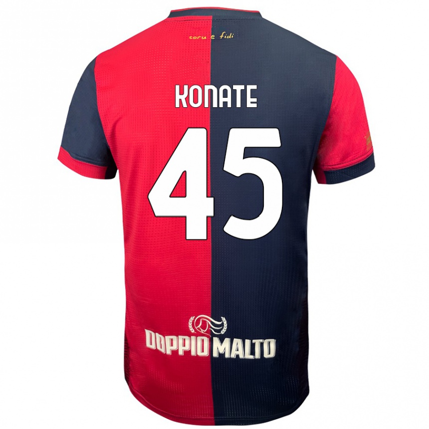 Niño Fútbol Camiseta Ismael Konate #45 Rojo Azul Más Oscuro 1ª Equipación 2024/25