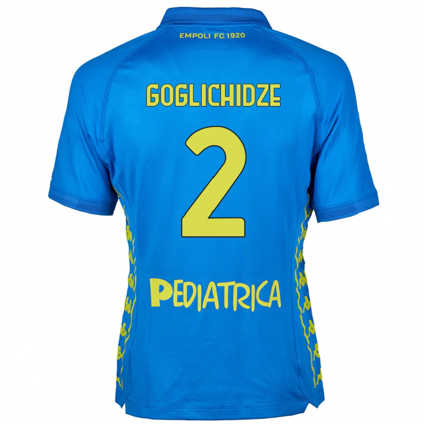 Niño Fútbol Camiseta Saba Goglichidze #2 Azul 1ª Equipación 2024/25