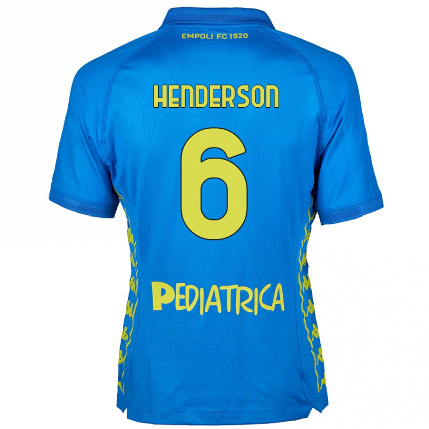 Niño Fútbol Camiseta Liam Henderson #6 Azul 1ª Equipación 2024/25