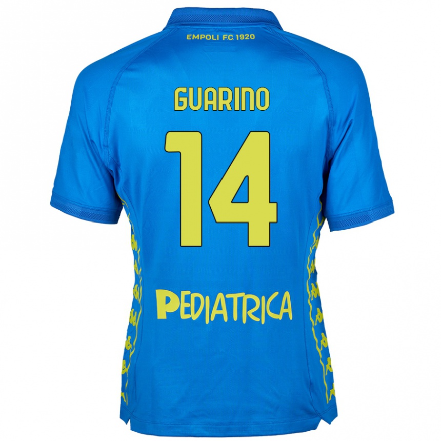 Niño Fútbol Camiseta Gabriele Guarino #14 Azul 1ª Equipación 2024/25