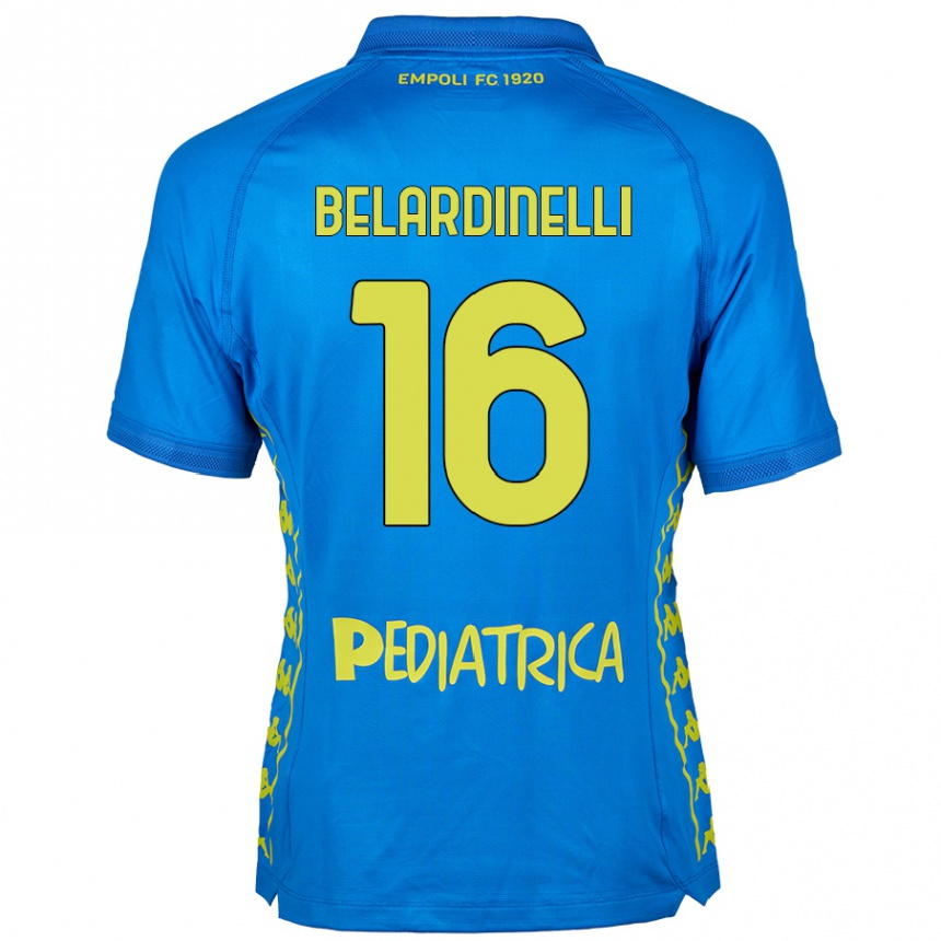 Niño Fútbol Camiseta Luca Belardinelli #16 Azul 1ª Equipación 2024/25