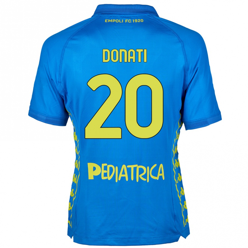 Niño Fútbol Camiseta Francesco Donati #20 Azul 1ª Equipación 2024/25