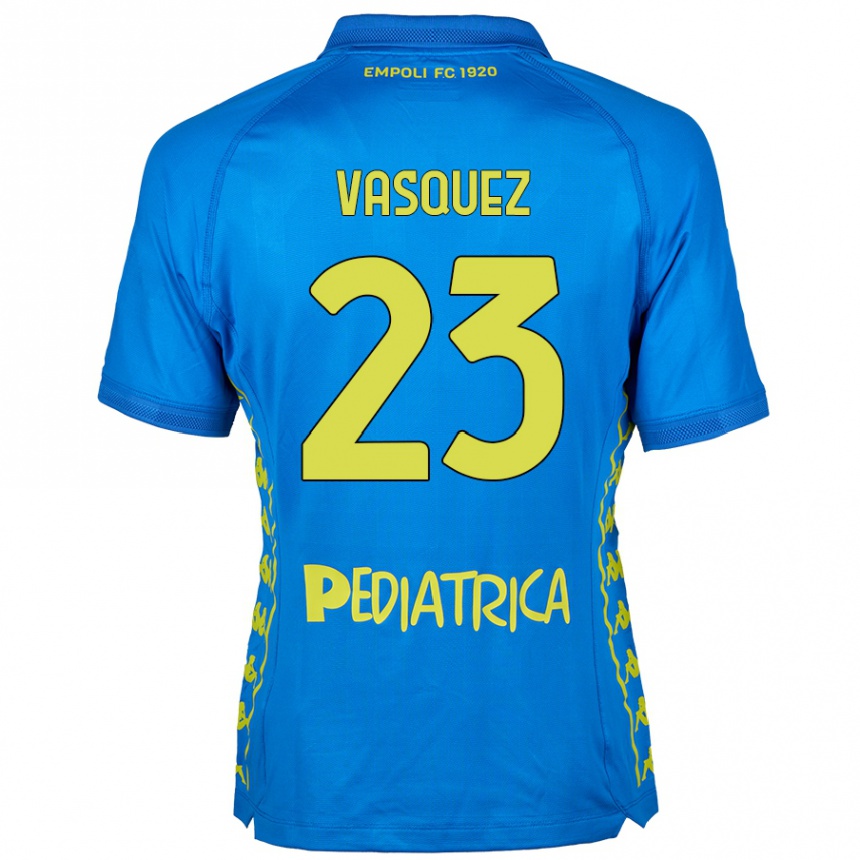 Niño Fútbol Camiseta Devis Vásquez #23 Azul 1ª Equipación 2024/25