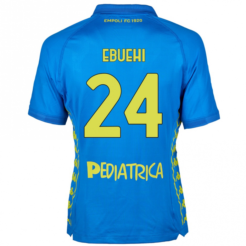 Niño Fútbol Camiseta Tyronne Ebuehi #24 Azul 1ª Equipación 2024/25