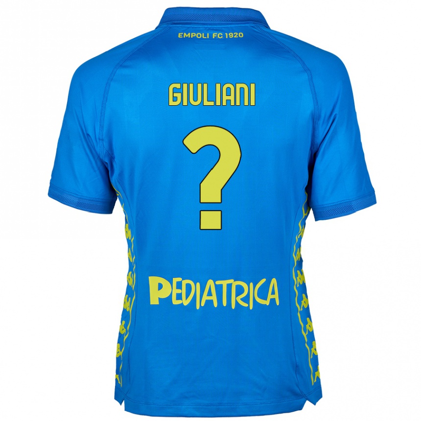 Niño Fútbol Camiseta Nicholas Giuliani #0 Azul 1ª Equipación 2024/25