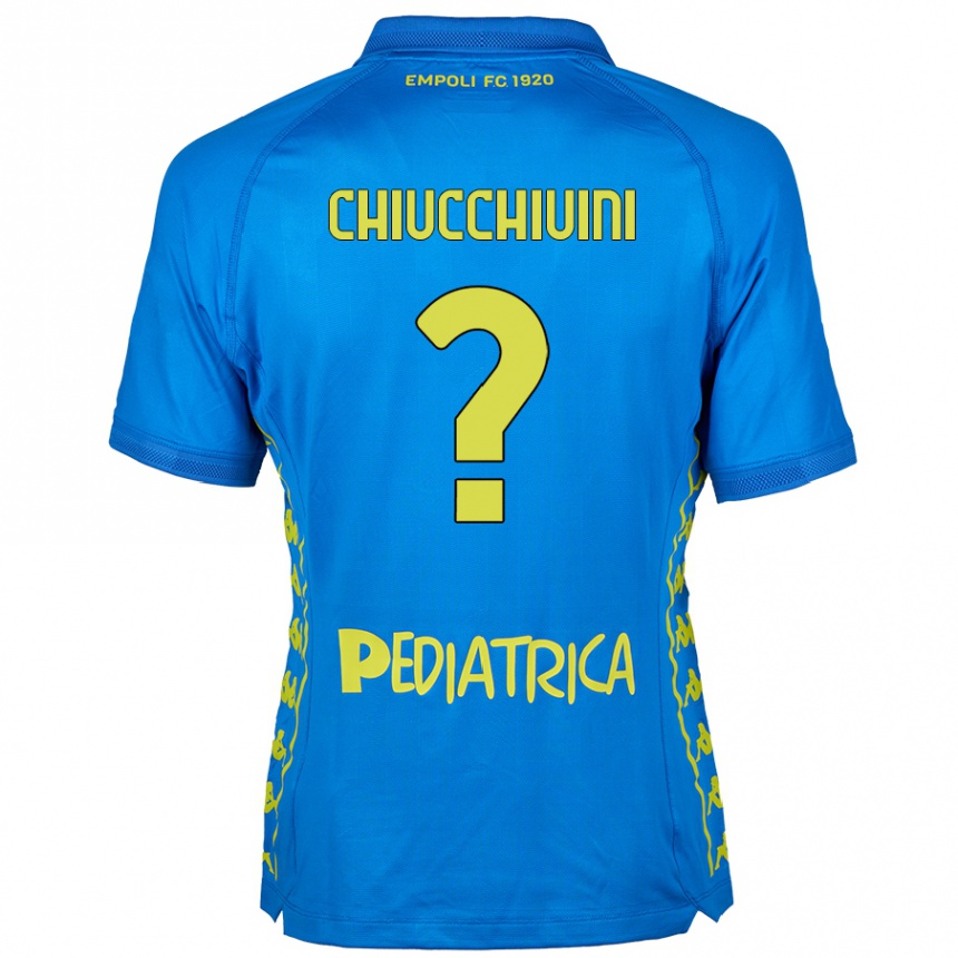 Niño Fútbol Camiseta Lorenzo Chiucchiuini #0 Azul 1ª Equipación 2024/25