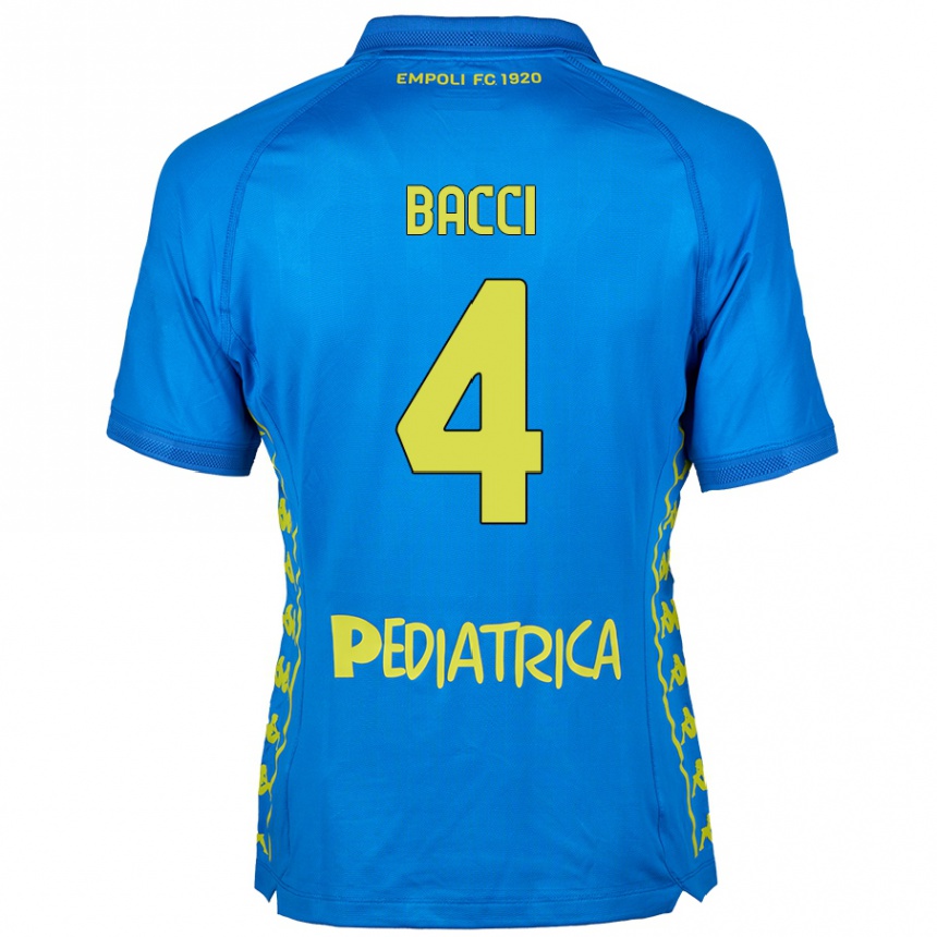 Niño Fútbol Camiseta Jacopo Bacci #4 Azul 1ª Equipación 2024/25