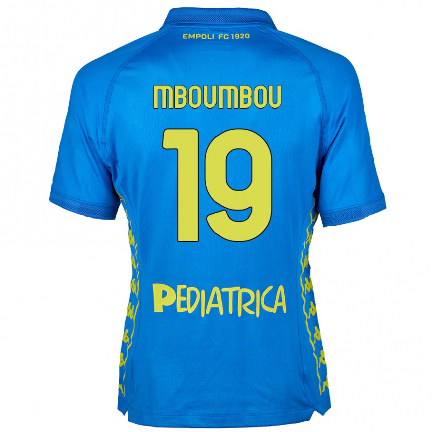 Niño Fútbol Camiseta Arnaud Mboumbou #19 Azul 1ª Equipación 2024/25