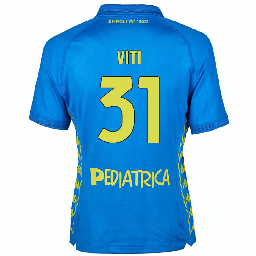 Niño Fútbol Camiseta Vittorio Viti #31 Azul 1ª Equipación 2024/25