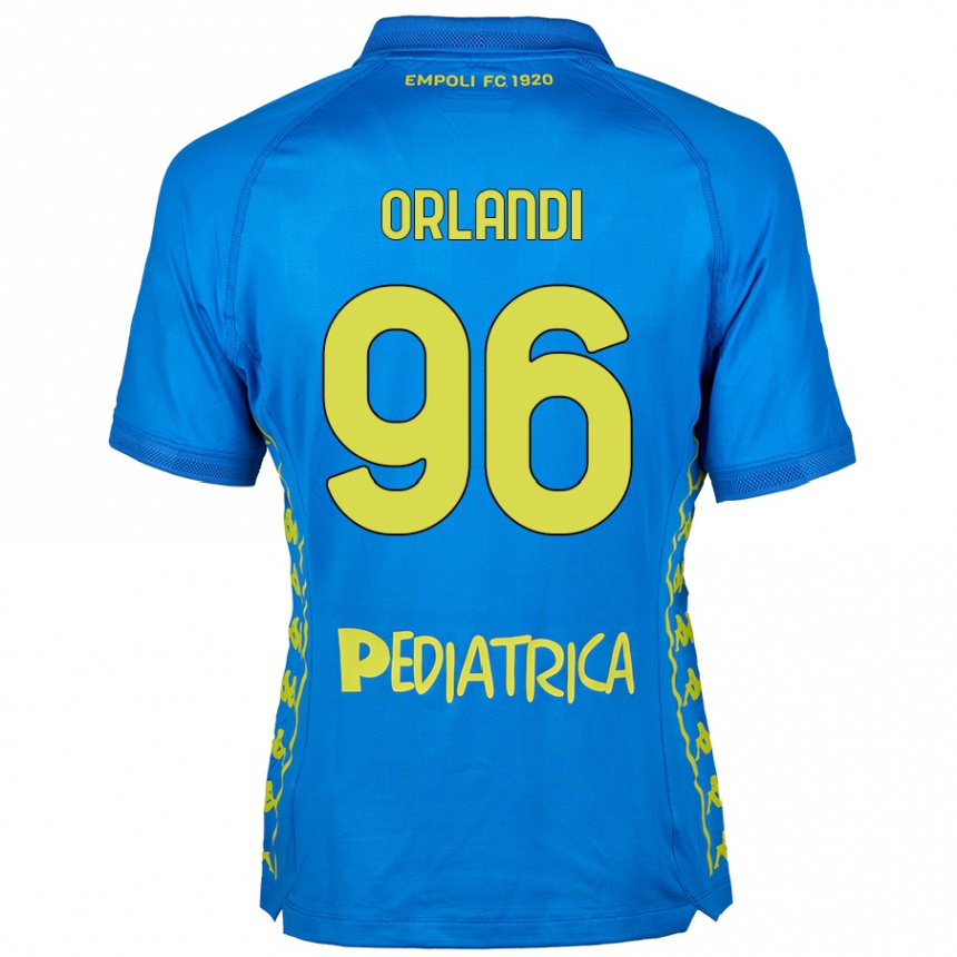 Niño Fútbol Camiseta Andrea Orlandi #96 Azul 1ª Equipación 2024/25