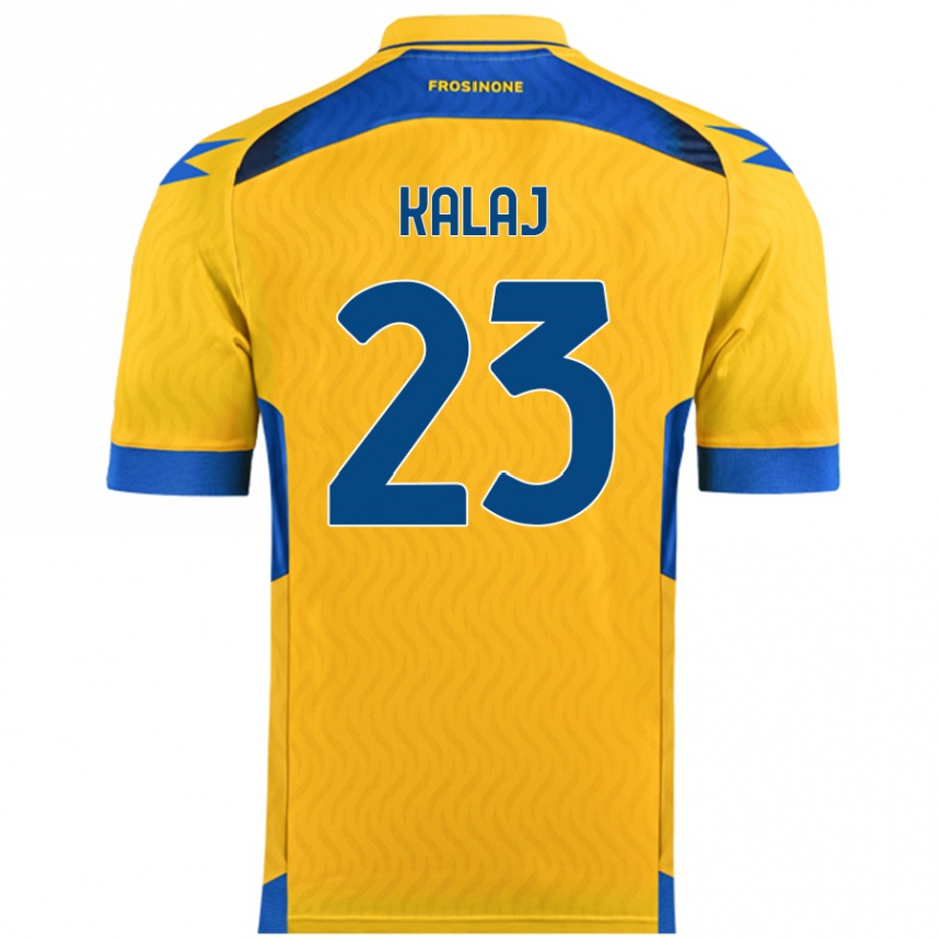 Niño Fútbol Camiseta Sergio Kalaj #23 Amarillo 1ª Equipación 2024/25