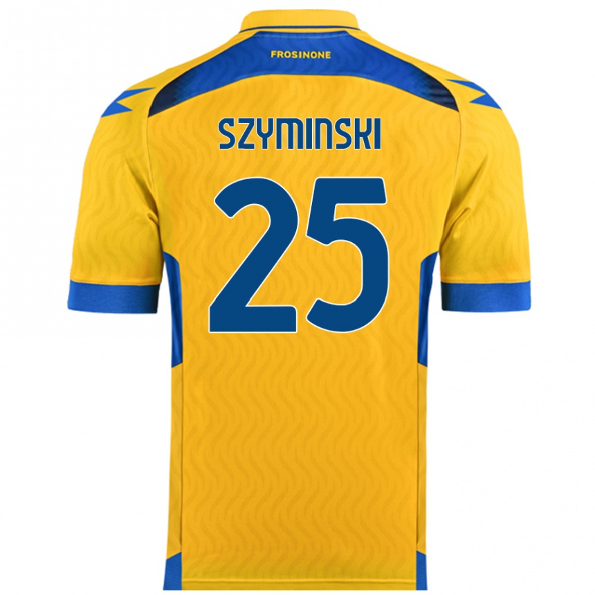 Niño Fútbol Camiseta Przemyslaw Szyminski #25 Amarillo 1ª Equipación 2024/25