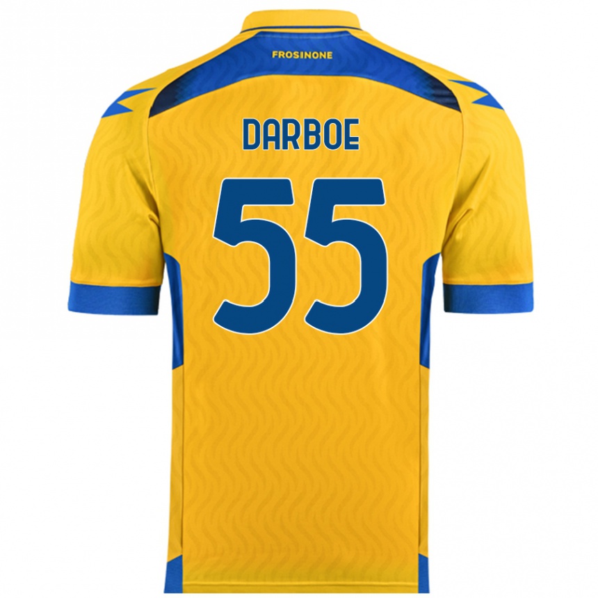 Niño Fútbol Camiseta Ebrima Darboe #55 Amarillo 1ª Equipación 2024/25