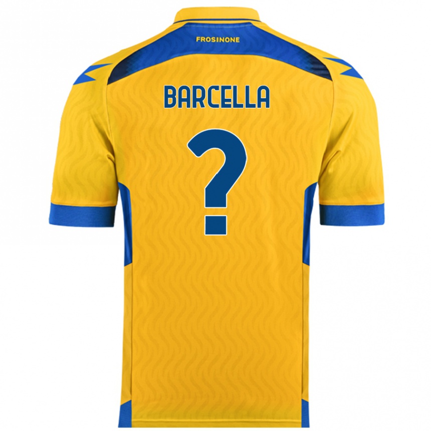 Niño Fútbol Camiseta Kevin Barcella #0 Amarillo 1ª Equipación 2024/25