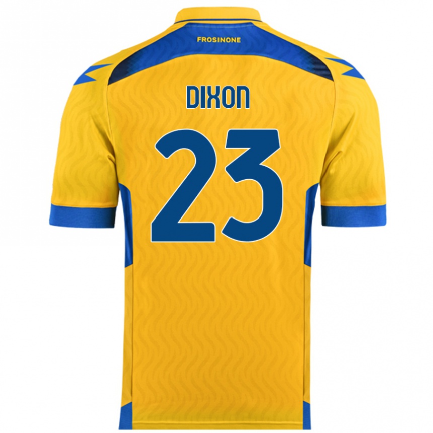 Niño Fútbol Camiseta Damar Dixon #23 Amarillo 1ª Equipación 2024/25