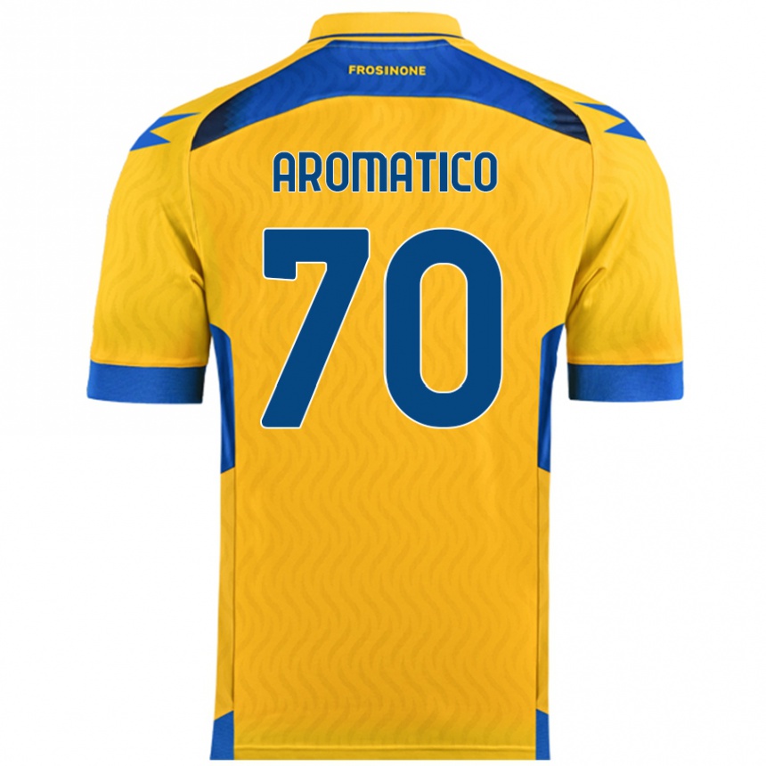 Niño Fútbol Camiseta Raul Aromatico #70 Amarillo 1ª Equipación 2024/25