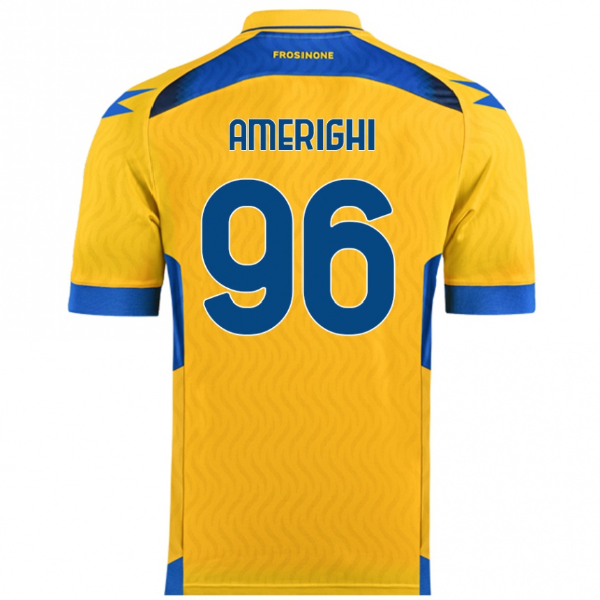 Niño Fútbol Camiseta Igor Amerighi #96 Amarillo 1ª Equipación 2024/25