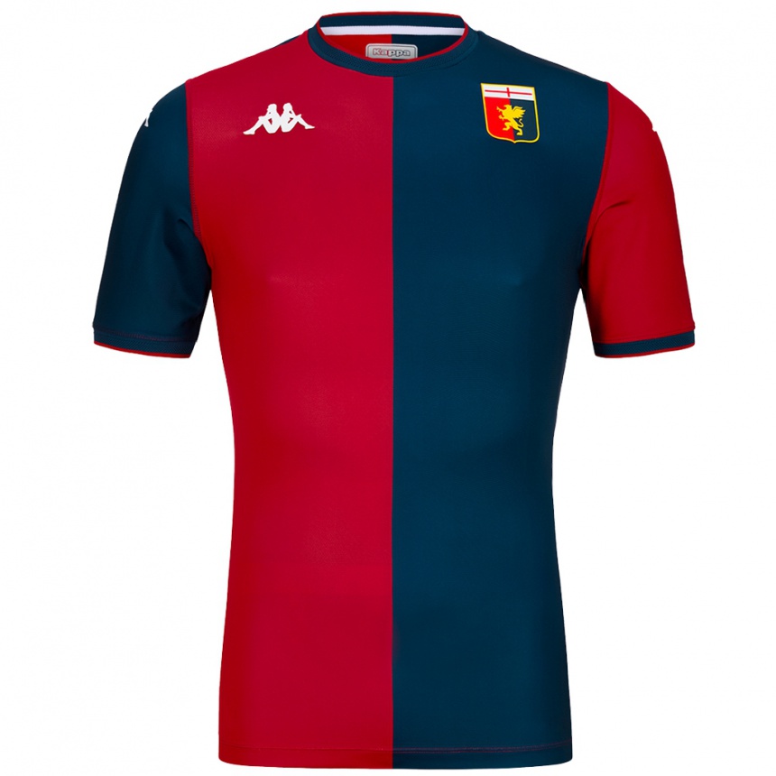 Niño Fútbol Camiseta Leonardo Ferroni #15 Rojo Azul Oscuro 1ª Equipación 2024/25