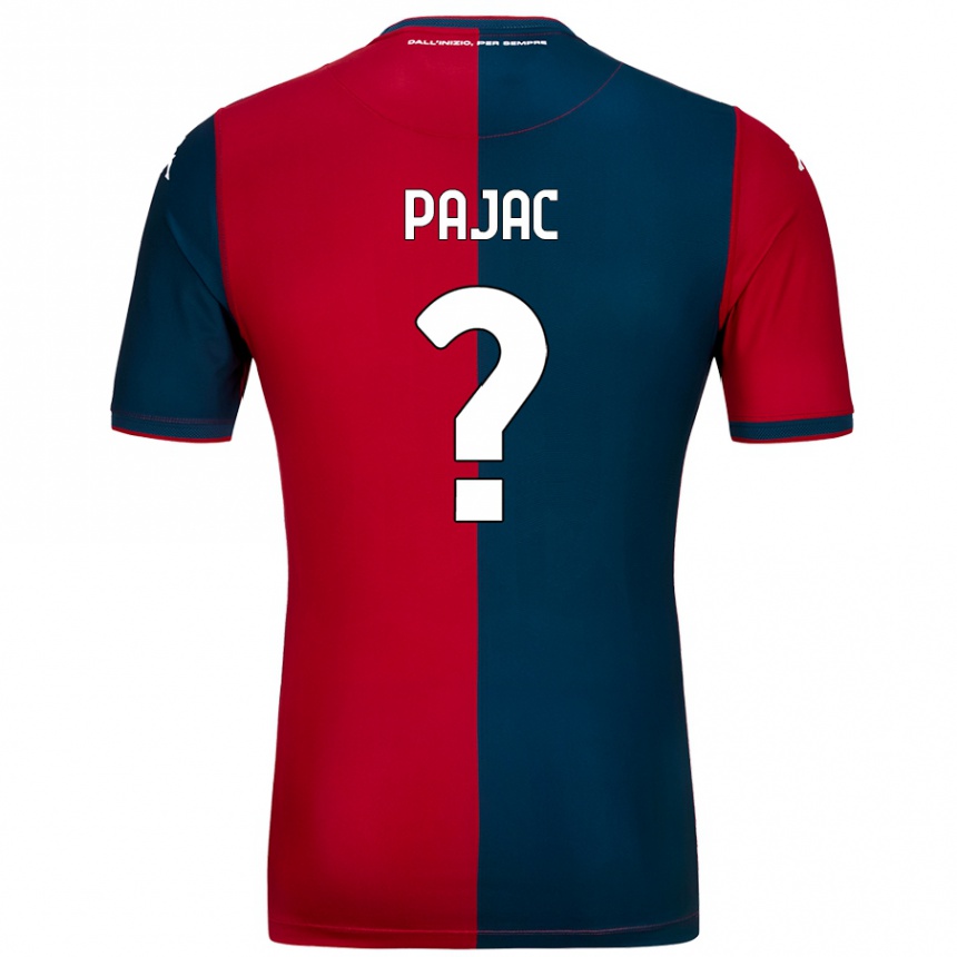 Niño Fútbol Camiseta Marko Pajac #0 Rojo Azul Oscuro 1ª Equipación 2024/25