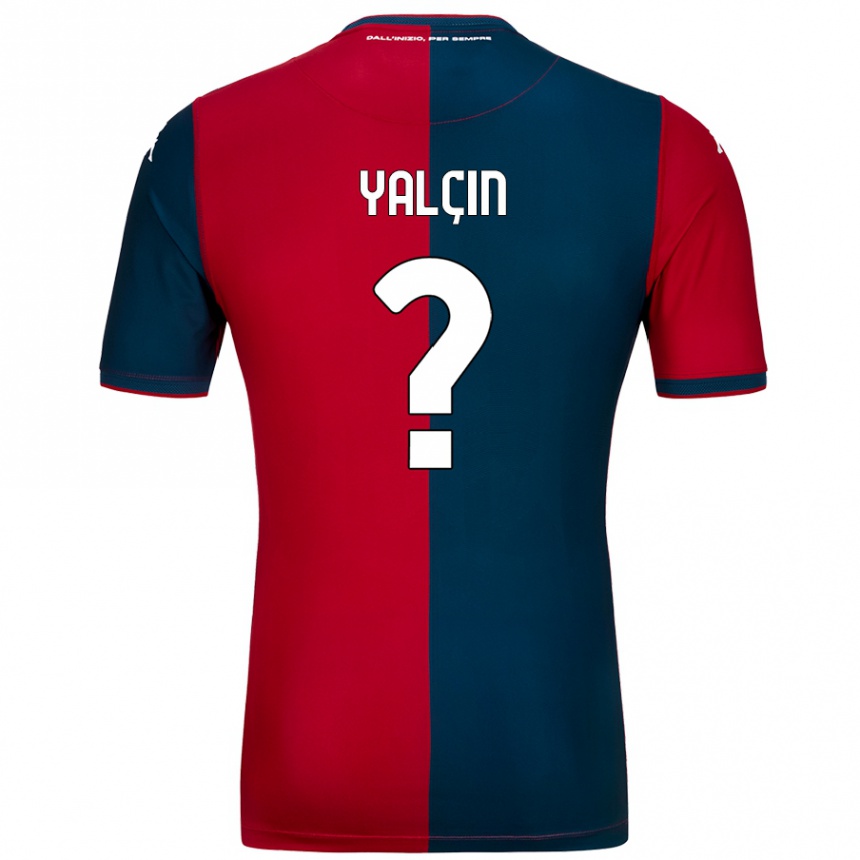 Niño Fútbol Camiseta Güven Yalçın #0 Rojo Azul Oscuro 1ª Equipación 2024/25