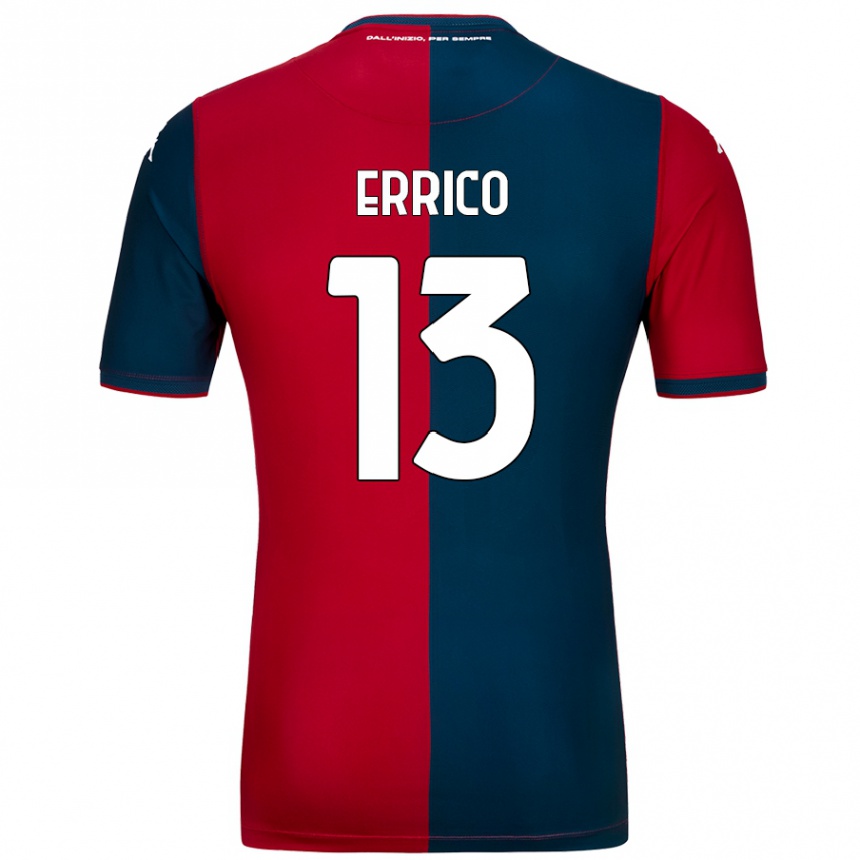 Niño Fútbol Camiseta Emma Errico #13 Rojo Azul Oscuro 1ª Equipación 2024/25