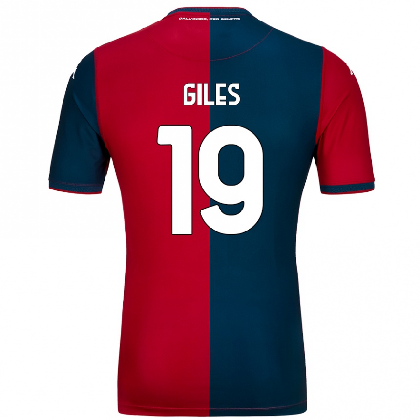 Niño Fútbol Camiseta Heidi Giles #19 Rojo Azul Oscuro 1ª Equipación 2024/25