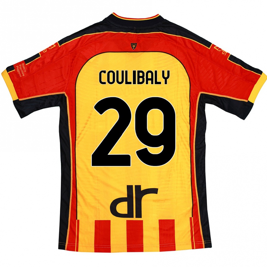 Niño Fútbol Camiseta Lassana Coulibaly #29 Amarillo Rojo 1ª Equipación 2024/25