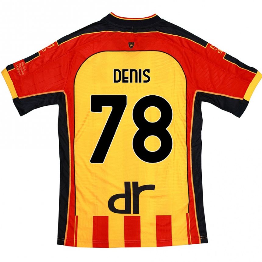 Niño Fútbol Camiseta Max Denis #78 Amarillo Rojo 1ª Equipación 2024/25