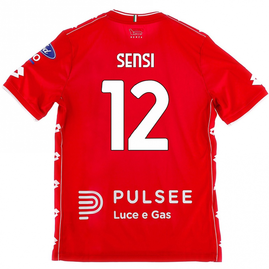 Niño Fútbol Camiseta Stefano Sensi #12 Rojo Blanco 1ª Equipación 2024/25