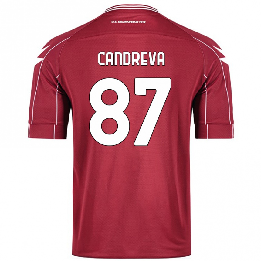 Niño Fútbol Camiseta Antonio Candreva #87 Borgoña 1ª Equipación 2024/25