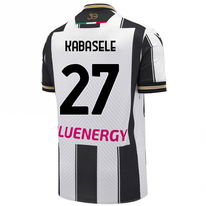 Niño Fútbol Camiseta Christian Kabasele #27 Blanco Negro 1ª Equipación 2024/25