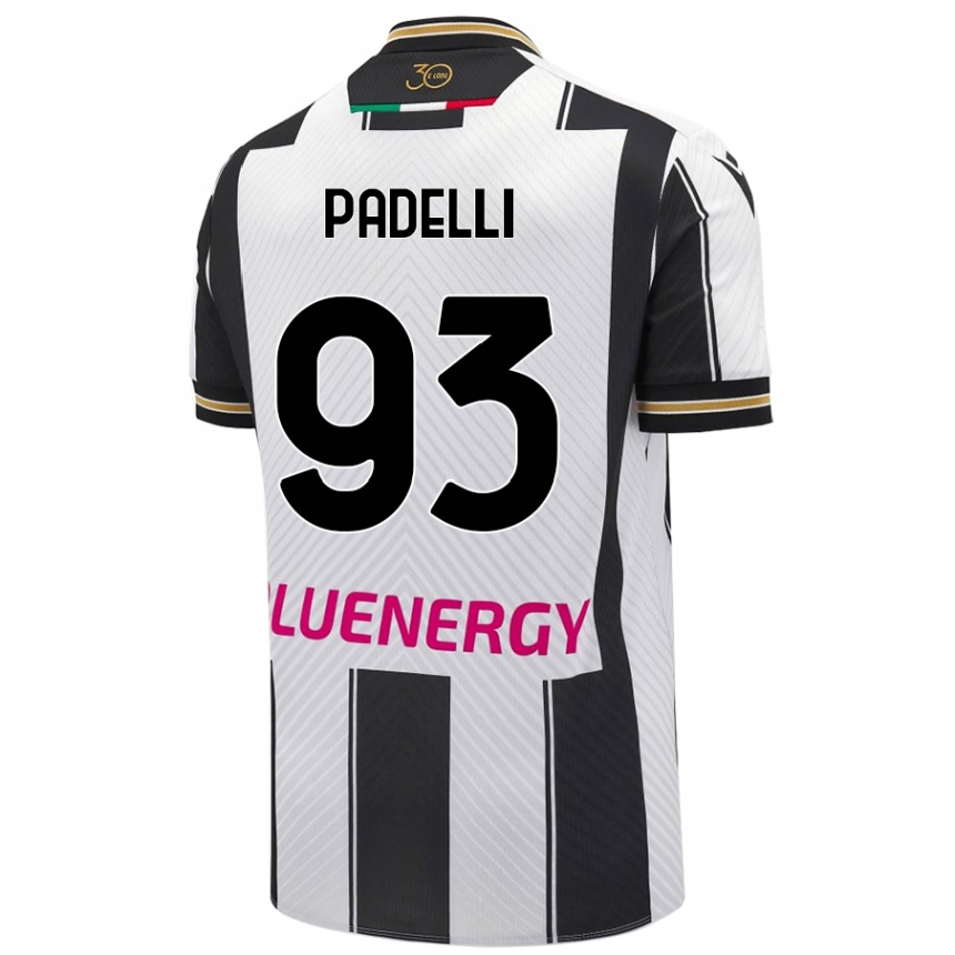 Niño Fútbol Camiseta Daniele Padelli #93 Blanco Negro 1ª Equipación 2024/25