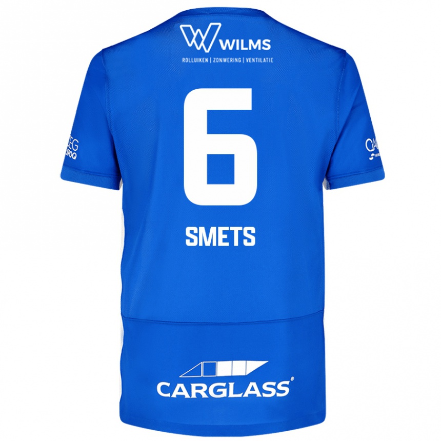 Niño Fútbol Camiseta Matte Smets #6 Azul 1ª Equipación 2024/25