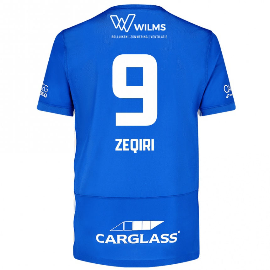 Niño Fútbol Camiseta Andi Zeqiri #9 Azul 1ª Equipación 2024/25